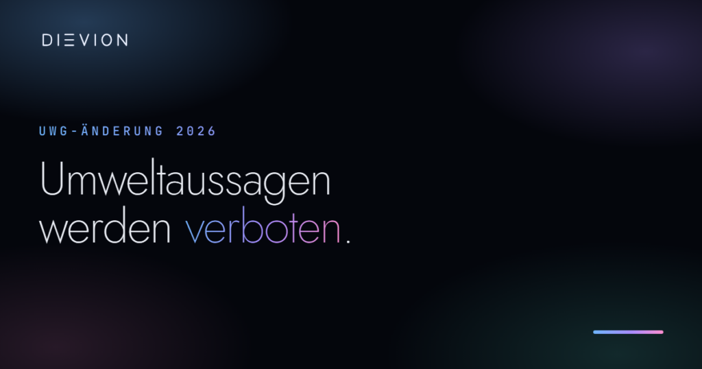 Umweltaussagen ab 27.09.2026 verboten: Was für deine Website gilt